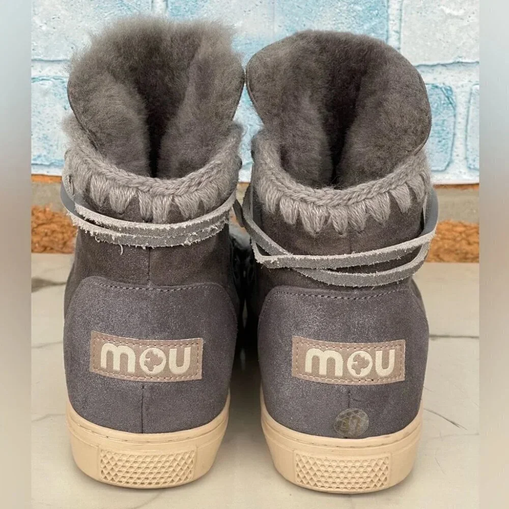 MOU Sneaker boots Lace-Up Size 37/7 Gray